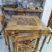 میزو صندلی کاملا چوب سالم وشیک|میز و صندلی غذاخوری|آمل, |دیوار