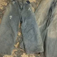 شلوار لی شافل و واید لگ