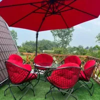 سایبان چتر پایه کنار چراغدار