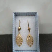 گوشواره زنگ ثابت ابکاری طلا