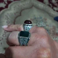 انگشتر نقره یاقوت|کلکسیون اشیاء عتیقه|مرودشت, دولت آباد|دیوار