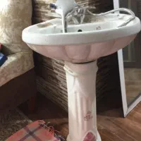 روشویی پایه دارشیراهرمی سردوگرم وسردوش