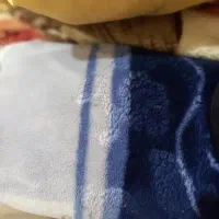 پتوی گلبافت نو ودوعدد پتوی پلنگی نو