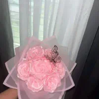 گل رز روبانی|گل مصنوعی|مینودشت, |دیوار