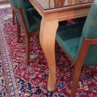 میز ناهارخوری ۶ نفره با شیشه|میز و صندلی غذاخوری|تهران, دردشت|دیوار