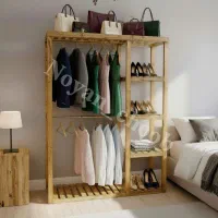 شلف لباس چوبی