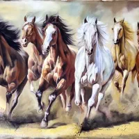 تابلو نقاشی اسب