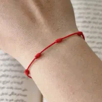 دستبند هفت گره(Red String)/نمادآرزو و خوش‌شانسی