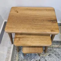 میز جلومبلی و سه عدد عسلی|مبلمان خانگی و میز عسلی|لشت نشا, |دیوار