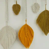 دیوار کوب مکرومه چوب طبیعی و کار دست