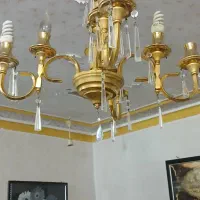 لوستر برنجی روکش طلا