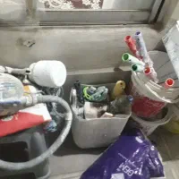 نردبان‌ سالم‌ پمپ‌ باد‌‌ و‌ کل‌ وسایلارو‌ با‌ هم