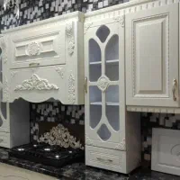 سرویس کابینت آماده آشپزخانه ممبران‌ ویترین بلند|مصالح و تجهیزات ساختمان|پردیس, فاز ۴|دیوار