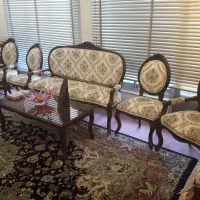 مبل سلطنتی فرحی اصل .سالم با چوب جنگلی|مبلمان خانگی و میز عسلی|تبریز, |دیوار