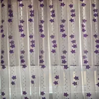 پرده اتاق خواب و در بالکن