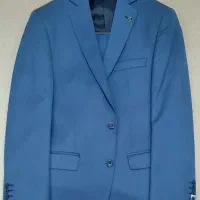 کت شلوار آبی سایز ۵۰ موکارلو کاملا نو و پارچه عالی