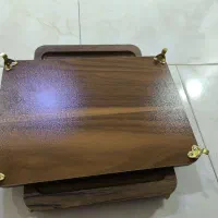 ست سینی چوبی و رولت خوری و ۱۲ عدد قاشق چنگال|ظروف سرو و پذیرایی|بندرعباس, |دیوار