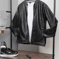 کاپشن چرم طرح پوست مار ساده.پرداخت در محل|لباس|شیراز, تندگویان|دیوار