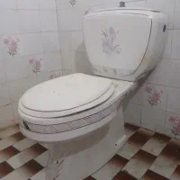 توالت فرنگی و روشویی پایه دار