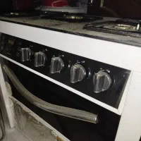 اجاق گاز طرح فر صفحه شیشه ای