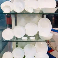 سرویس6نفره ارکوپال گرد و مربع لب طلا