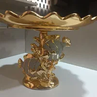 طرف پایه دار میوه خوری طرح ماهی