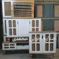 کنسول مدل حصیری دو رنگ سفید لیون|بوفه، ویترین، کنسول|قم, نیروگاه|دیوار