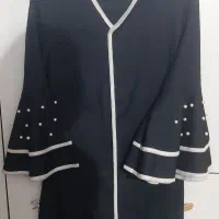 مانتو بلند عبایی آستین مهره دار پرسی|لباس|زابل, |دیوار