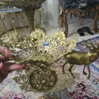 گلدان و جا میوه ای برنز|صنایع دستی و سایر لوازم تزئینی|گلستان (تهران), |دیوار