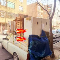 وانت تلفنی پیکان بار باربری اثاثیه منزل کارگر و.