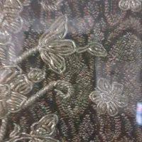 تابلو ترمه اصل آنتیک قدیمی|کلکسیون اشیاء عتیقه|اصفهان, آبشار|دیوار