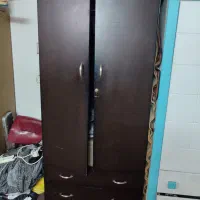 کمد دودرب با دوکشو قهوه ای