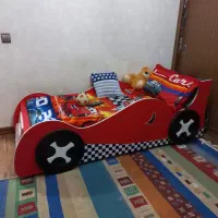 تخت جوان و کودک همراه با کتابخانه پاتختی|تخت و سرویس خواب|رشت, آزادگان|دیوار