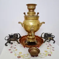 سماور ذغالی برنجی