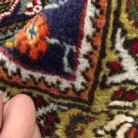 فرش دستبافت نو قبای آذرشهر ریز بافت لاکی سرمه ای|فرش|ارومیه, |دیوار