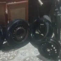 3عدد لاستیک پراید با رینگ تمیز|قطعات یدکی و لوازم جانبی|اهواز, علی آباد|دیوار