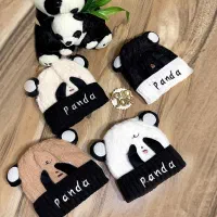 کلاه پمپی گوشگیر پاندا کرومی صورتی کلاه گوش دار|کفش و لباس بچه|تهران, دکتر هوشیار|دیوار