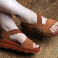 صندل چرم طبیعی(کمردردسیاتیک خارپاشنه)|کیف، کفش، کمربند|مشهد, جانباز|دیوار