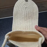 کیف قیطوتی نیم دایره، دخترانه / زنانه، رنگ کرمی|کیف، کفش، کمربند|برخوار, |دیوار