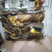 فروش میزبار چوبی با چوب گردو|بوفه، ویترین، کنسول|سهند, |دیوار