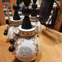 لوستر ۳ شاخه آنتیک چینی سرامیک قدیمی|لوستر و چراغ آویز|تهران, جمهوری|دیوار