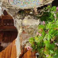 فروش کنار سالنی برنجی با مینا کاری