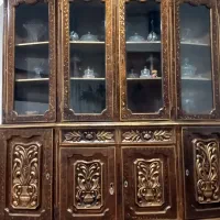 بوفه چوب گردو|بوفه، ویترین، کنسول|تویسرکان, |دیوار