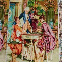 تابلو فرش دست بافت شطرنج باز فرانسوی|تابلو فرش|تهران, امیریه|دیوار