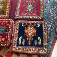 پشتی دستبافت قشقایی پشت چرمی|پشتی|صدرا-فارس, فاز ۲|دیوار