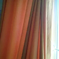 والان پانچ نارنجی|پرده، رانر، رومیزی|کرج, شهرک جهان‌نما|دیوار