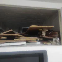 ضایعات چوب میلگرد و دریچه کولر