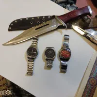 چاقو خنجری و طرح بابا  ساعت سیکو ۵ و اورینت