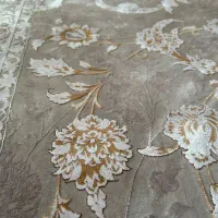 فرش محتشم ابریشم گل برجسته