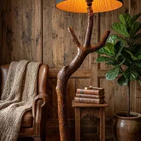 آباژور ایستاده روستیک لوکس چوب طبیعی گیلاس و چنار
